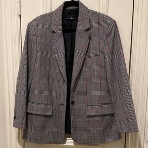 Zara Gray Plaid Men's Style Blazer